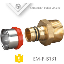 EM-F-B131 PEX Brass Presss Pipe Metric Pex Pipe Brass Fitting